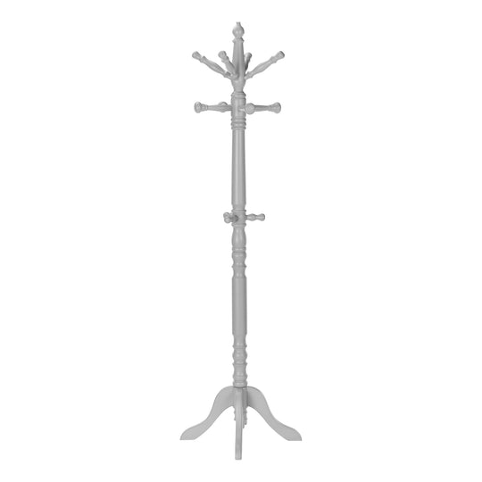 I 3179 Coat Rack - 73"H / Grey Wood Traditional Style - Furniture Depot (7881111273720)