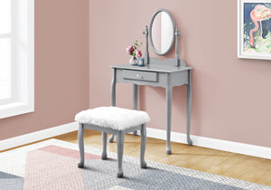 I 3182 Vanity Set - 2pcs Set / Grey - Furniture Depot
