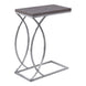 I 3187 Accent Table - Grey With Chrome Metal - Furniture Depot (7881111470328)