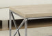 I 3208 Coffee Table - Natural With Chrome Metal - Furniture Depot (7881111732472)