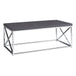 I 3225 Coffee Table - Grey With Chrome Metal - Furniture Depot (7881111830776)