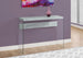 I 3232 Accent Table - 44"L / Grey Cement / Tempered Glass - Furniture Depot