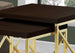 I 3237 Nesting Table - 2pcs Set / Espresso / Gold Metal - Furniture Depot (7881112158456)