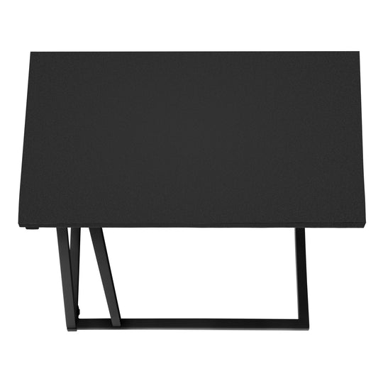 I 3247 Accent Table - 25"H / Black / Black Metal - Furniture Depot (7881112223992)