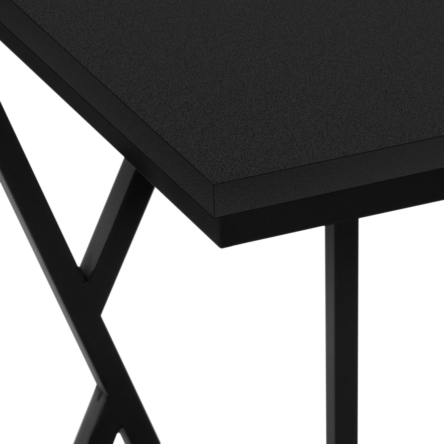 I 3247 Accent Table - 25"H / Black / Black Metal - Furniture Depot (7881112223992)