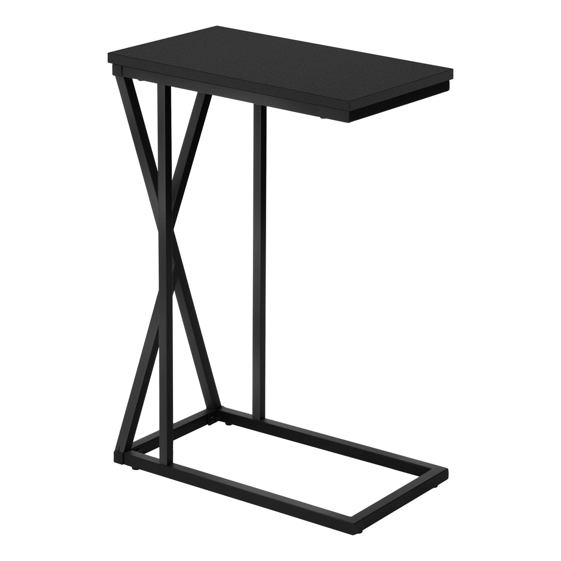 I 3247 Accent Table - 25"H / Black / Black Metal - Furniture Depot (7881112223992)