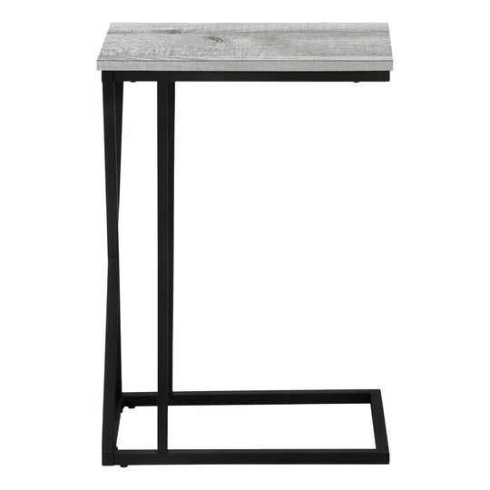 I 3248 Accent Table - 25"H / Grey / Black Metal - Furniture Depot (7881112256760)