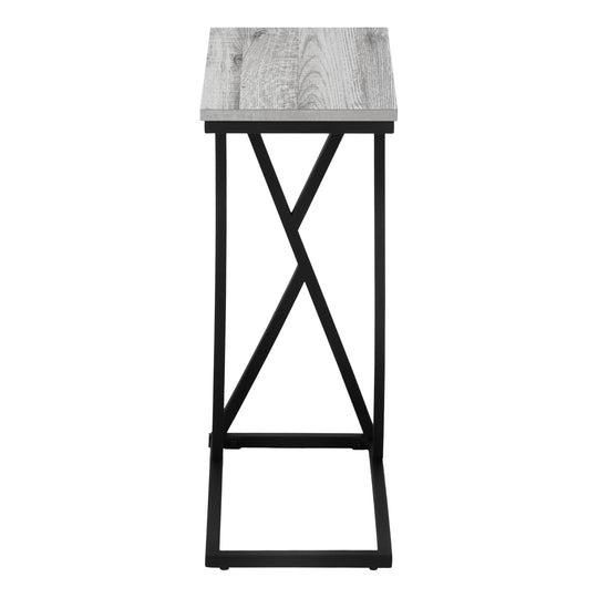 I 3248 Accent Table - 25"H / Grey / Black Metal - Furniture Depot (7881112256760)