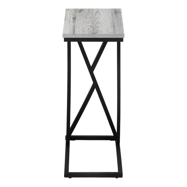 I 3248 Accent Table - 25"H / Grey / Black Metal - Furniture Depot (7881112256760)