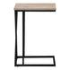 I 3249 Accent Table - 25"H / Dark Taupe / Black Metal - Furniture Depot (7881112289528)