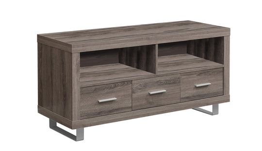 I 3250 Tv Stand - 48" L / Dark Taupe With 3 Drawers - Furniture Depot