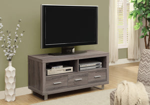 I 3250 Tv Stand - 48" L / Dark Taupe With 3 Drawers - Furniture Depot