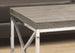 I 3258 Coffee Table - Dark Taupe With Chrome Metal - Furniture Depot (7881112518904)