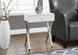 I 3262 Accent Table - 24"H / Glossy White / Chrome Metal - Furniture Depot (7881112649976)