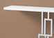 I 3266 Accent Table - 48"L / Glossy White / Chrome Metal - Furniture Depot (7881112781048)