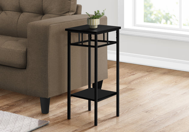 I 3278 Accent Table - 28"H / Black / Black Metal - Furniture Depot (7881112944888)