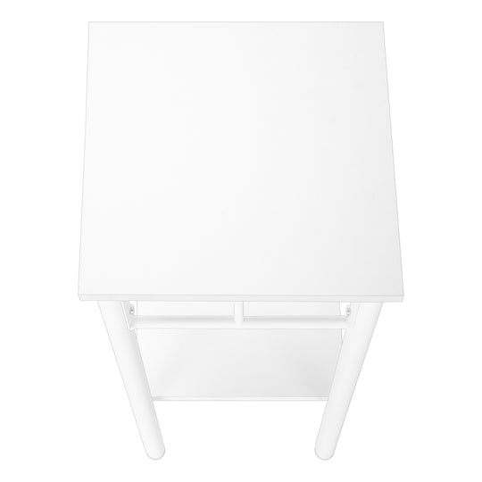 I 3279 Accent Table - 28"H / White / White Metal - Furniture Depot (7881113043192)