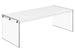 I 3286 Coffee Table - Glossy White With Tempered Glass - Furniture Depot (7881113075960)