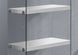 I 3289 Bookcase - 60"H / Glossy White With Tempered Glass - Furniture Depot (7881113239800)