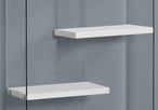 I 3290 Bookcase - 60"H / Glossy White With Tempered Glass - Furniture Depot (7881113272568)