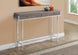 I 3299 Accent Table - 48"L / Dark Taupe / Chrome Metal - Furniture Depot (7881113370872)