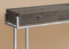I 3299 Accent Table - 48"L / Dark Taupe / Chrome Metal - Furniture Depot (7881113370872)