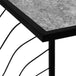 I 3301 Accent Table - 25"H / Grey Stone-Look / Black Metal - Furniture Depot (7881113436408)