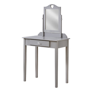 I 3327 Vanity - Grey / Mirror And Storage Drawer - Furniture Depot (7881113764088)