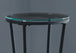 I 3332 Accent Table - Hammered Black Metal With Tempered Glass - Furniture Depot (7881113960696)