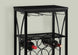 I 3347 Home Bar - 40"H / Black Metal Wine Bottle And Glass Rack - Furniture Depot (7881114124536)