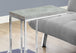 I 3372 Accent Table - Grey Cement With Chrome Metal - Furniture Depot (7881114288376)