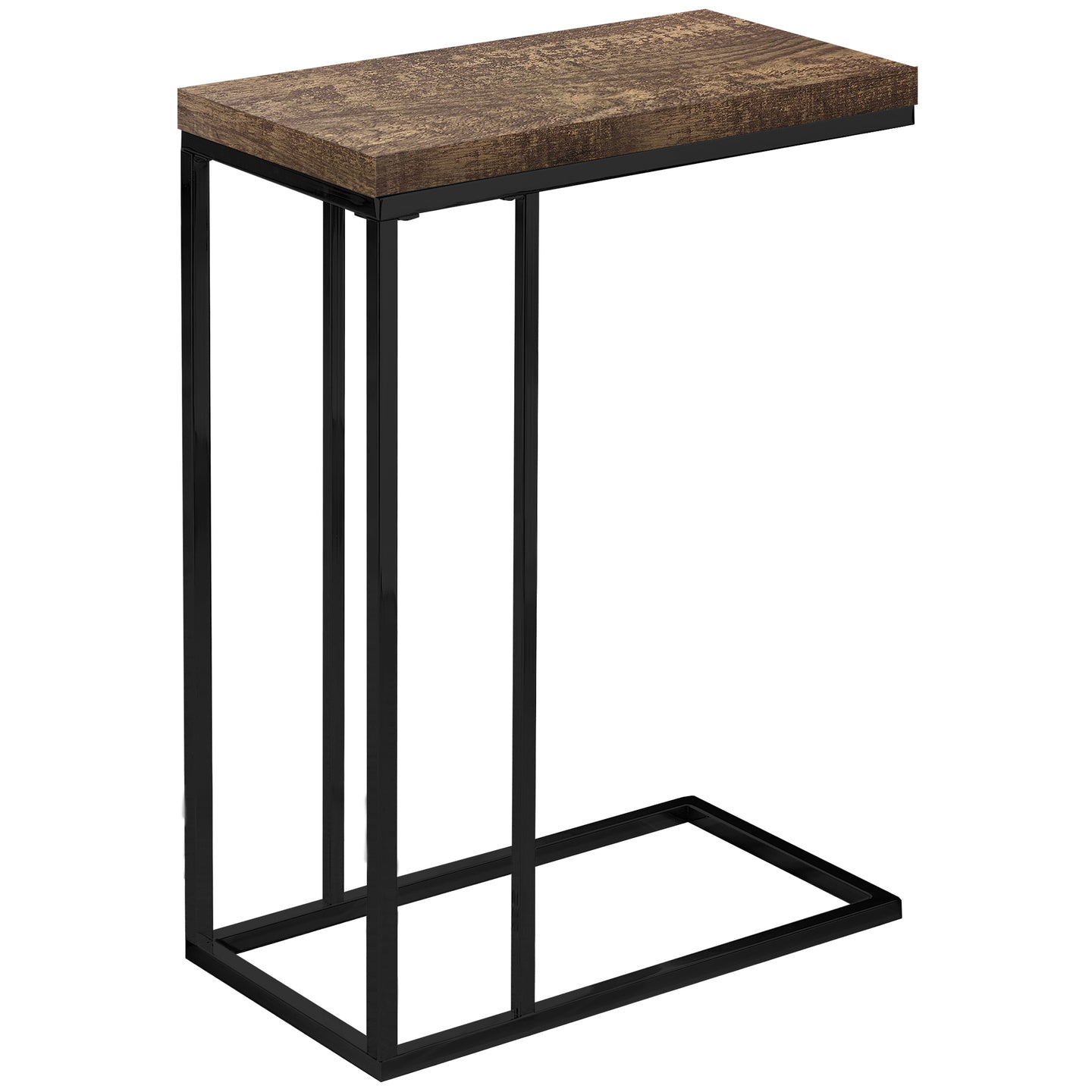 I 3403 Accent Table - Brown Reclaimed Wood-Look / Black Metal - Furniture Depot (7881114845432)