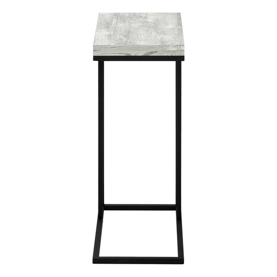 I 3404 Accent Table - Grey Reclaimed Wood-Look / Black Metal - Furniture Depot (7881114878200)