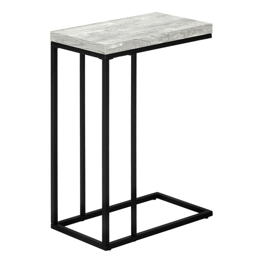 I 3404 Accent Table - Grey Reclaimed Wood-Look / Black Metal - Furniture Depot (7881114878200)