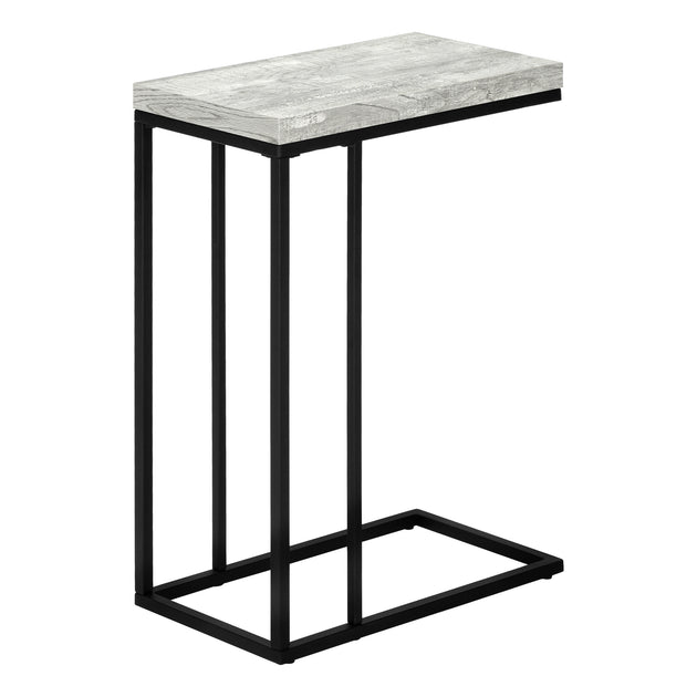 I 3404 Accent Table - Grey Reclaimed Wood-Look / Black Metal - Furniture Depot (7881114878200)