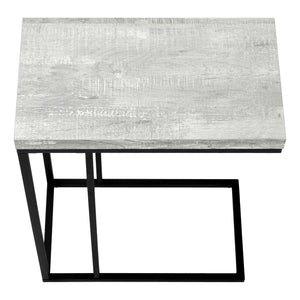 I 3404 Accent Table - Grey Reclaimed Wood-Look / Black Metal - Furniture Depot (7881114878200)