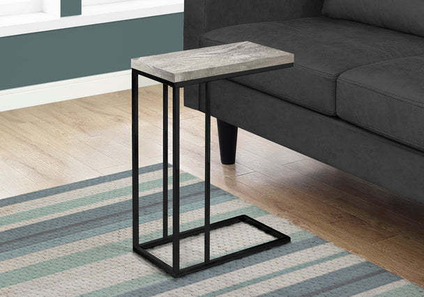 I 3404 Accent Table - Grey Reclaimed Wood-Look / Black Metal - Furniture Depot (7881114878200)