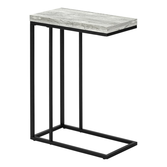 I 3404 Accent Table - Grey Reclaimed Wood-Look / Black Metal - Furniture Depot (7881114878200)