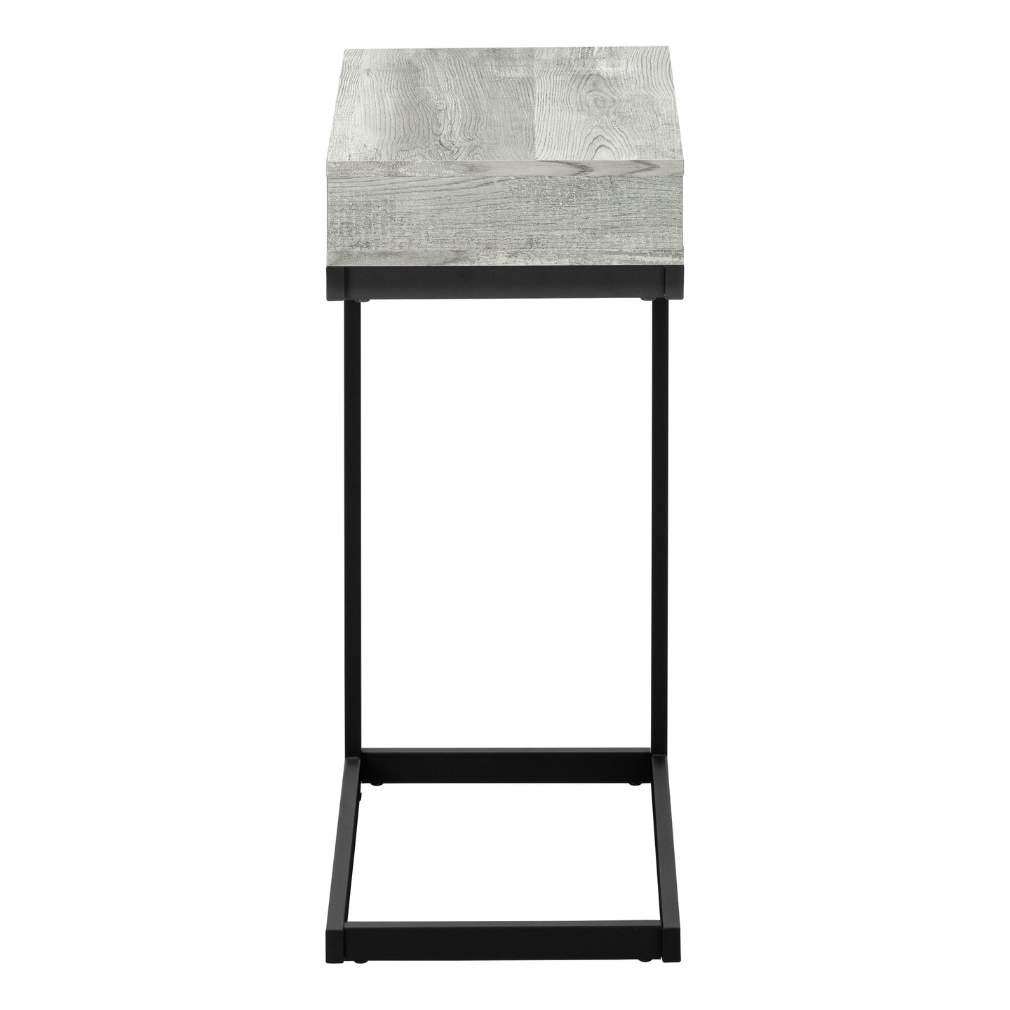 I 3407 Accent Table - Grey Reclaimed Wood-Look / Black / Drawer - Furniture Depot (7881114976504)