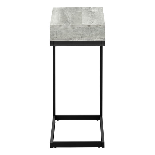 I 3407 Accent Table - Grey Reclaimed Wood-Look / Black / Drawer - Furniture Depot (7881114976504)