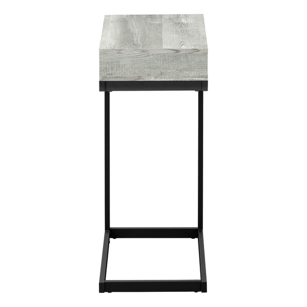 I 3407 Accent Table - Grey Reclaimed Wood-Look / Black / Drawer - Furniture Depot (7881114976504)