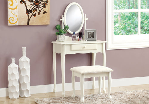 I 3412 Vanity Set - 2pcs Set / Antique White - Furniture Depot