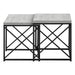 I 3414 Nesting Table - 2pcs Set / Grey Reclaimed Wood / Black - Furniture Depot (7881115205880)