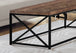 I 3416 Coffee Table - Brown Reclaimed Wood-Look / Black Metal - Furniture Depot (7881115238648)