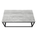 I 3417 Coffee Table - Grey Reclaimed Wood-Look/ Black Metal - Furniture Depot