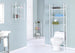 I 3425 Bathroom Accent - 26"H / White Metal With Tempered Glass - Furniture Depot