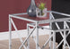 I 3441 Nesting Table - 2pcs Set / Chrome Metal W/ Tempered Glass - Furniture Depot