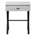 I 3451 Accent Table - 24"H / Grey Reclaimed Wood / Black Metal - Furniture Depot