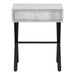 I 3451 Accent Table - 24"H / Grey Reclaimed Wood / Black Metal - Furniture Depot