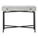 I 3454 Accent Table - 42"L / Grey Reclaimed Wood / Black Console - Furniture Depot